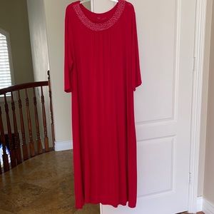 3/4 sleeve, full length maxi-dress from Patio Casuals size 1X